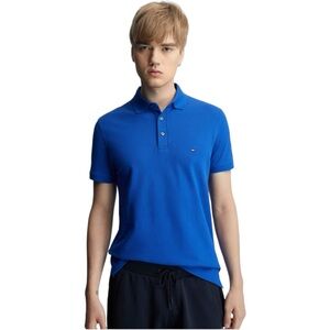 Blue Tommy Hilfiger Polo Shirt (S)